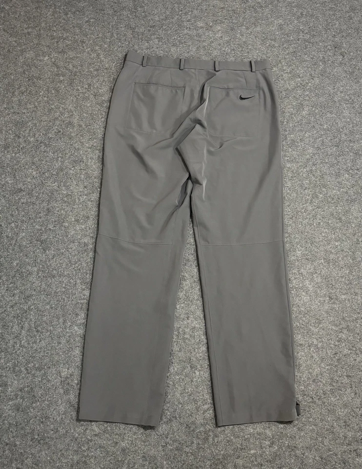 Pantalones de golf Nike para hombre 36x34 grises Dri-FIT ajuste estándar tiro medio elástico poliéster Foto 3 de 4