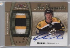 2015 Upper Deck Fleer Showcase Hot Prospects 70/499 Colin Miller Patch Auto h1c