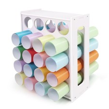 Vinyl Roll Storage Rack 20 Holes Holder Craft Paper Organizer
