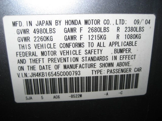 COLUMNA DE DIRECCIÓN Acura RL 2005 05 2006 06 2007 07 08 328245 Foto 3 de 3