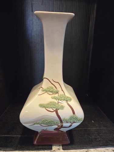 Vaso albero Ming Weil Ware 9" Made in California ceramica con etichetta - Foto 2 di 15