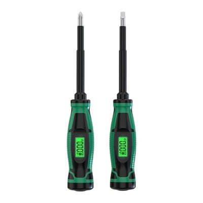 Ergonomic Grip Plastic Digital Voltage Measurement Tester Screwdriver DIY
