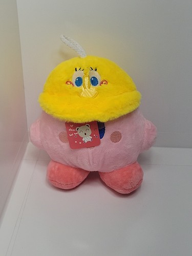 Plüsch Kirby Typ Figur trägt Spongebob Typ Hut Made in China Dear Bei Bei - Bild 2 von 4