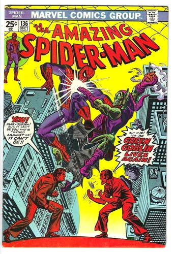 Amazing Spider-Man #136 - 1st Harry Osborn as Green Goblin -  Mary Jane - VF/NM