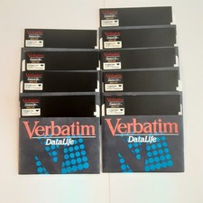 Verbatim Datalife Formatted 5.25" Floppy Disks Lot Of 9 Formatted New Open Box