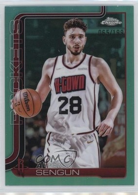 2025-26 Topps Chrome Aqua Refractor 65/199 Alperen Sengun #98 0w27