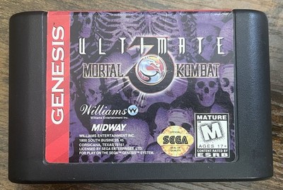Ultimate Mortal Kombat 3 (Sega Genesis, 1996). Authentic.