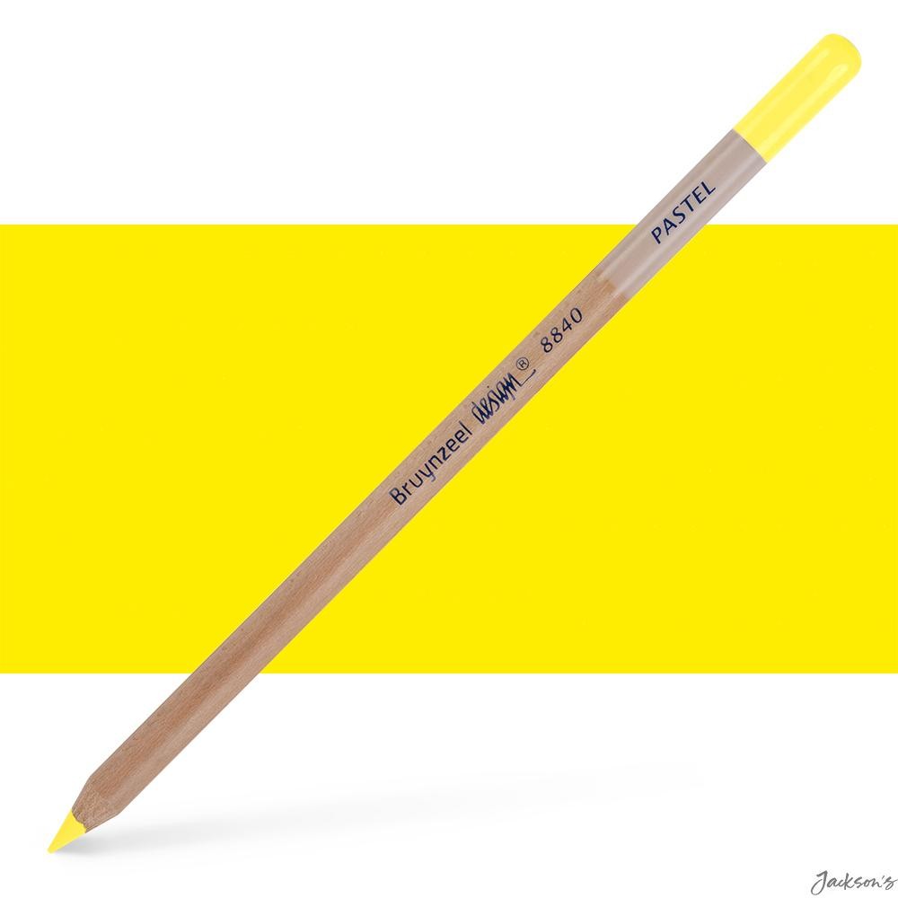 Bruynzeel Design Pastel Pencil High Pigment Light Lemon Yellow Drawing
