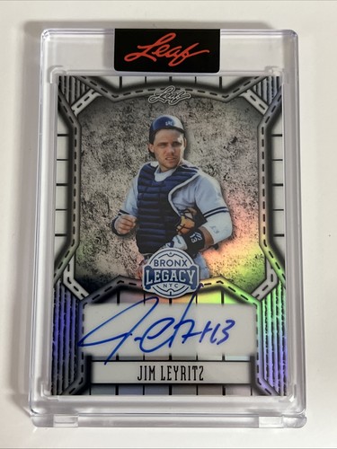 Jim Leyritz 2025 Leaf A Bronx Legacy NYC Base Auto /65 #BA-JL1 KG - Picture 1 of 2