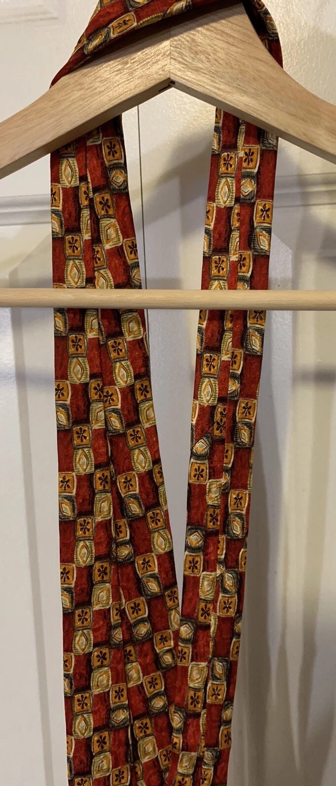 Robert Talbott Studio Silk Tie Red Orange Yellow … - image 6