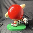 M&M's Red Character Soccer Figure on Green Base 1999 Original — photo 8