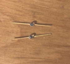 Monsanto MV55 subminiature RED  LED with gold plated long leads - vintage