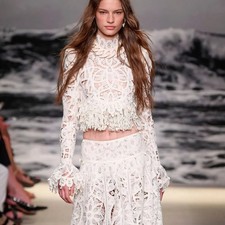 Zimmermann Wavelength Fringed Bodice Top Ivory Size Au 0 Us 4 New Nwt