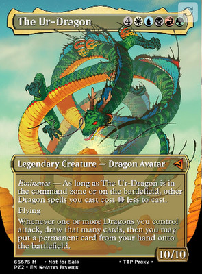 MTG The Ur-Dragon Commander Deck Custom Full Art 100 Card EDH Dragon Tribal Set