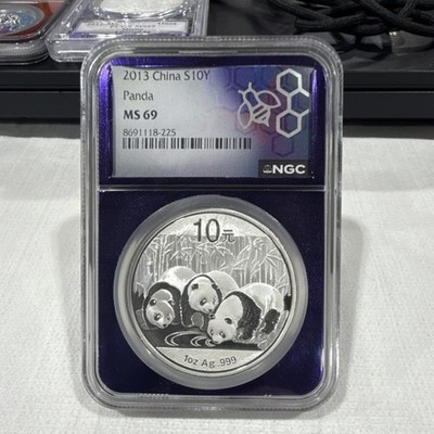 Pandaページ Chinese Mint 2013 Panda NGC MS69 1 oz .999 Silver Business Strike