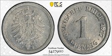 Germany 1917-F 1 Pfennig PCGS MS 62