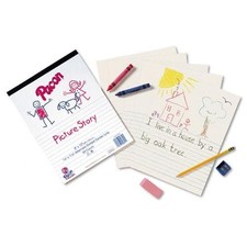 Pacon Multi-program Picture Story Paper - Ruled - 9" X 12" - 500 / Pack