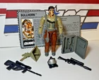 GI Joe Bullhorn 1990 v1 *100% COMPLETE w/File Card, Near Mint!* Vintage ARAH
