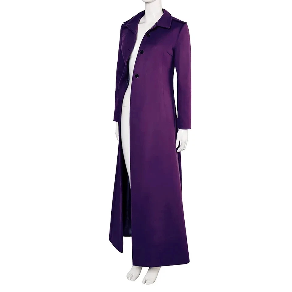 Astrid Deetz Beetlejuice Beetlejuice Purple Wool Coat - Image 2 of 4