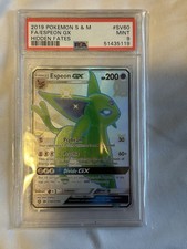 2019 Pokemon Sun Moon Hidden Fates SV60 Espeon GX PSA 9 54063282 on eBay