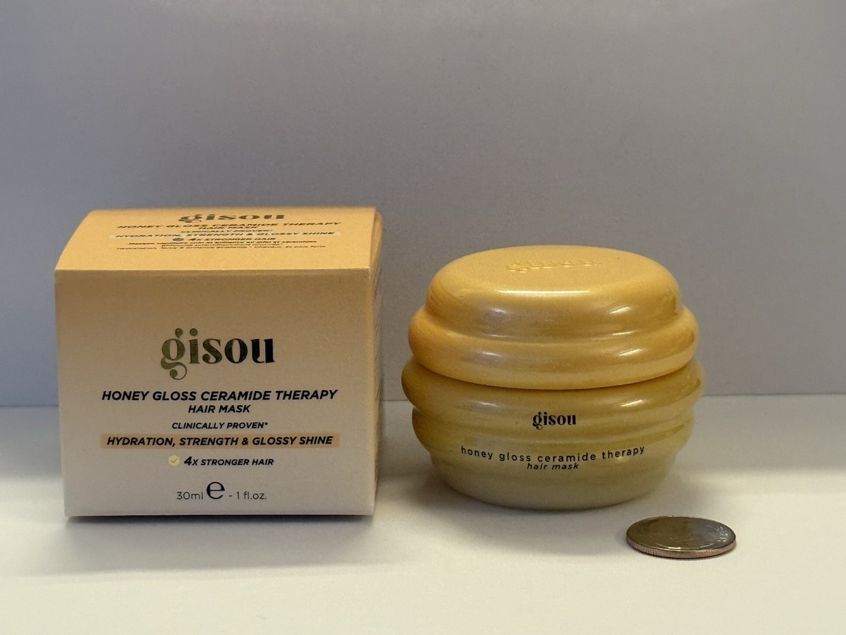 GISOU Honey Gloss Ceramide Therapy Hair Mask 1fl.oz./30ml Travel