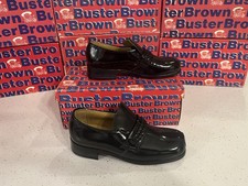 Buster Brown vintage Black Braid Boys dress shoe Size 13 1/2 New Dead Stock