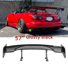 Glossy Black 57 Rear Spoiler Wing Truck Gt-style For Mazda Miata Mx5 Mx-5