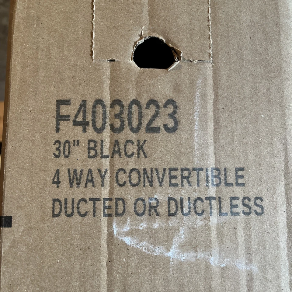 BROAN F403023 BLACK Under Cabinet Two-Speed Four-Way Range Hood OPEN BOX - Image 3 of 4