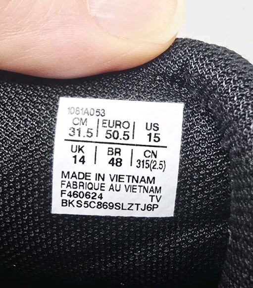 Asics Mens Matcontrol 3 Black Wrestling Mesh Lace Up Boxing Size 15 thumbnail 9