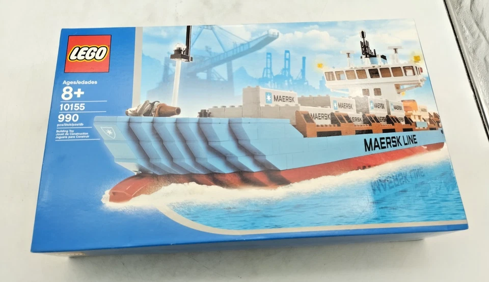 LEGO 10155 Maersk Line Container Ship 2010 NEW SEALED MISB RARE Schiff 10241 - Bild 2 von 4