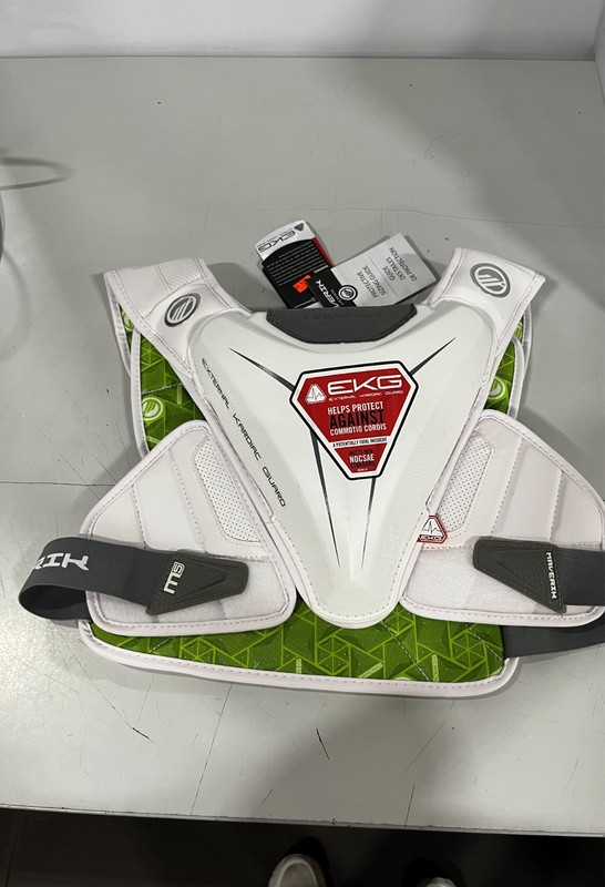 Maverik Men's M5 EKG Speed Pad White Lacrosse Size Large Chest Protector Mens