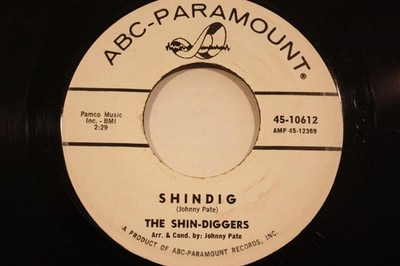 THE SHIN-DIGGERS Shindig/Station Break ABC PARAMOUNT ROCK SURF DJ PROMO EX