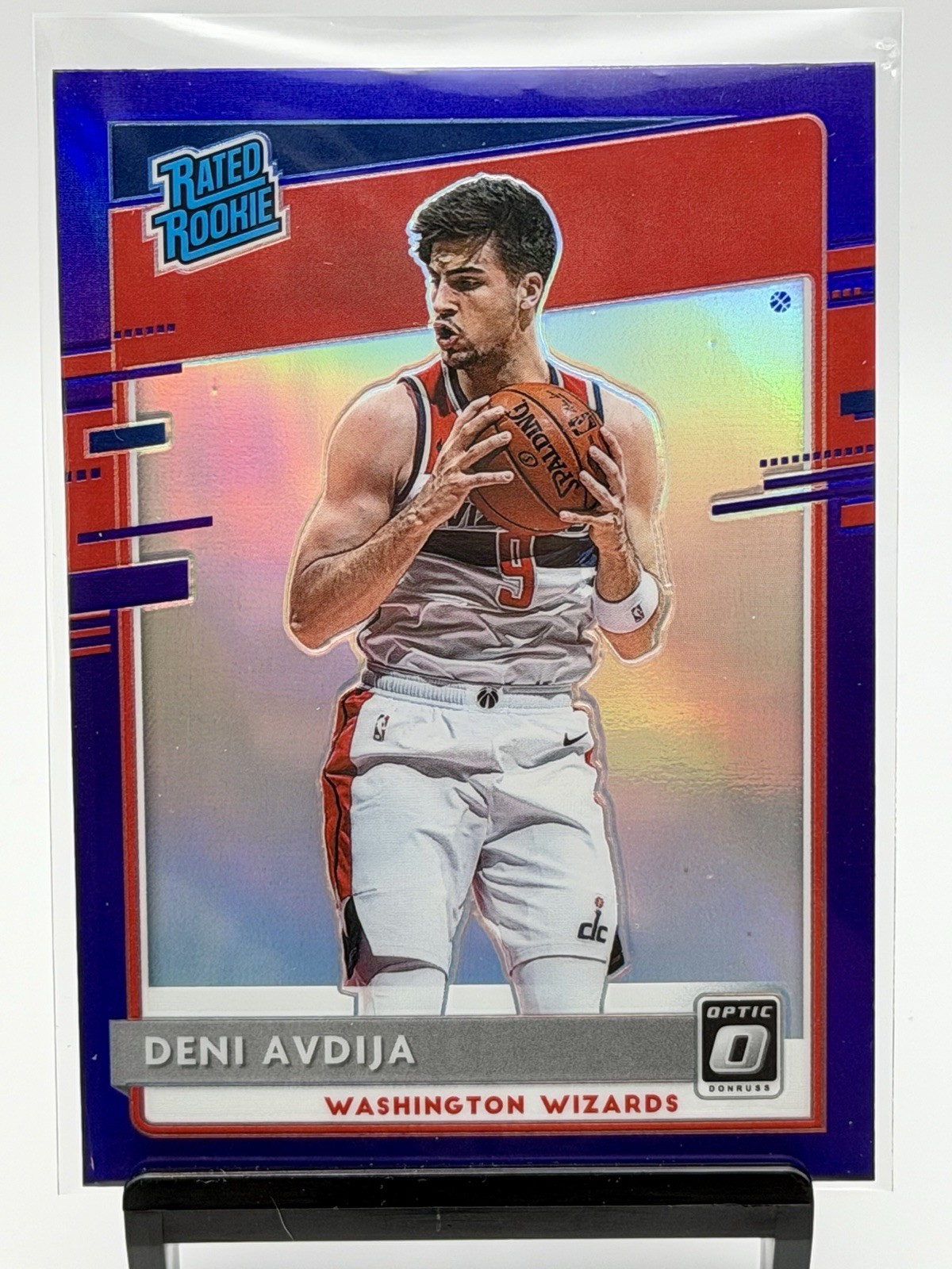 2020-21 Panini Donruss Optic - Rated Rookie Deni Avdija #159 Purple Prizm (RC)