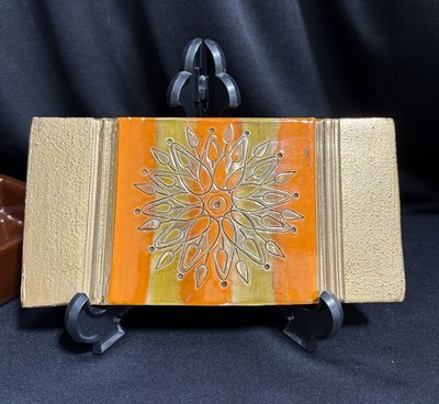 Bitossi for Rosenthal Netter Italian Pottery Trinket Box MCM Floral Design (CT)