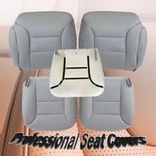 1995–2000 For Chevy Tahoe Front Both Leather Seat Cover & Driver Foam Cushion 5X
