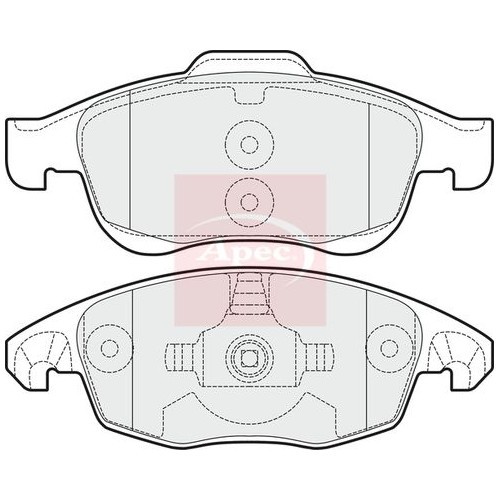 DS DS 4 Crossback 2015-2018 BremsbeläGe Vorne (R90) Apec PAD1534-image