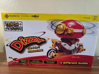 Dizzy The 6-in-1 Gyroscope Teach Tech 6 Builds By Elenco New Open Box..