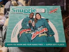 Snuggie Mountain Dew Baja Blast Wearable Super Soft Fleece Blanket with Sleeves