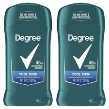 Degree Men Original Antiperspirant Cool Rush Twin Pack Sweat 2 Pack 2.7 oz NEW