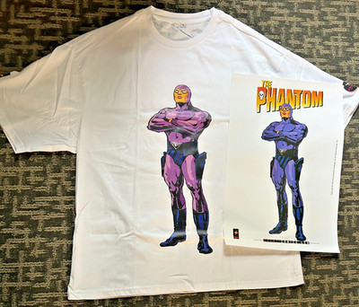 The Phantom t-shirt for men -L -plus poster 12x18 - NEW-