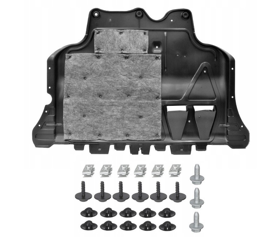 Couvercle de protection moteur robuste en plastique renforcé pour Skoda Octavia