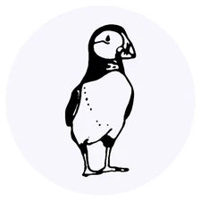 24 x 'Puffin' Stickers - for Crafts, Scrapbooking and Labelling (SK00013936)