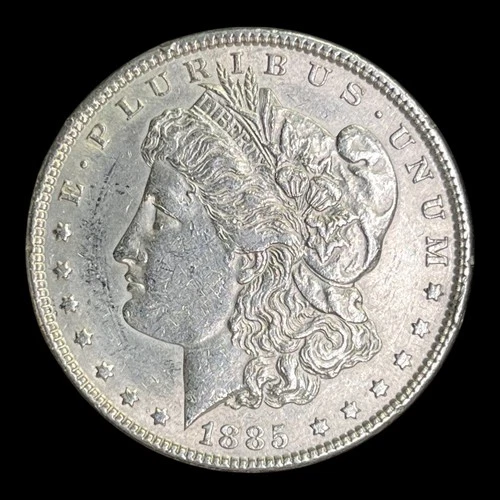 1885 Morgan Silver Dollar XF+