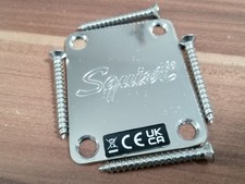 .Fender Squier Classic Vibe 60s Jazzmaster Neck Plate + Bolts Parts Nickel