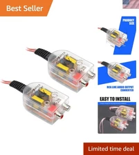 Durable Copper Audio Converter: 2 PCS High-to-Low Frequency for Subwoofers
