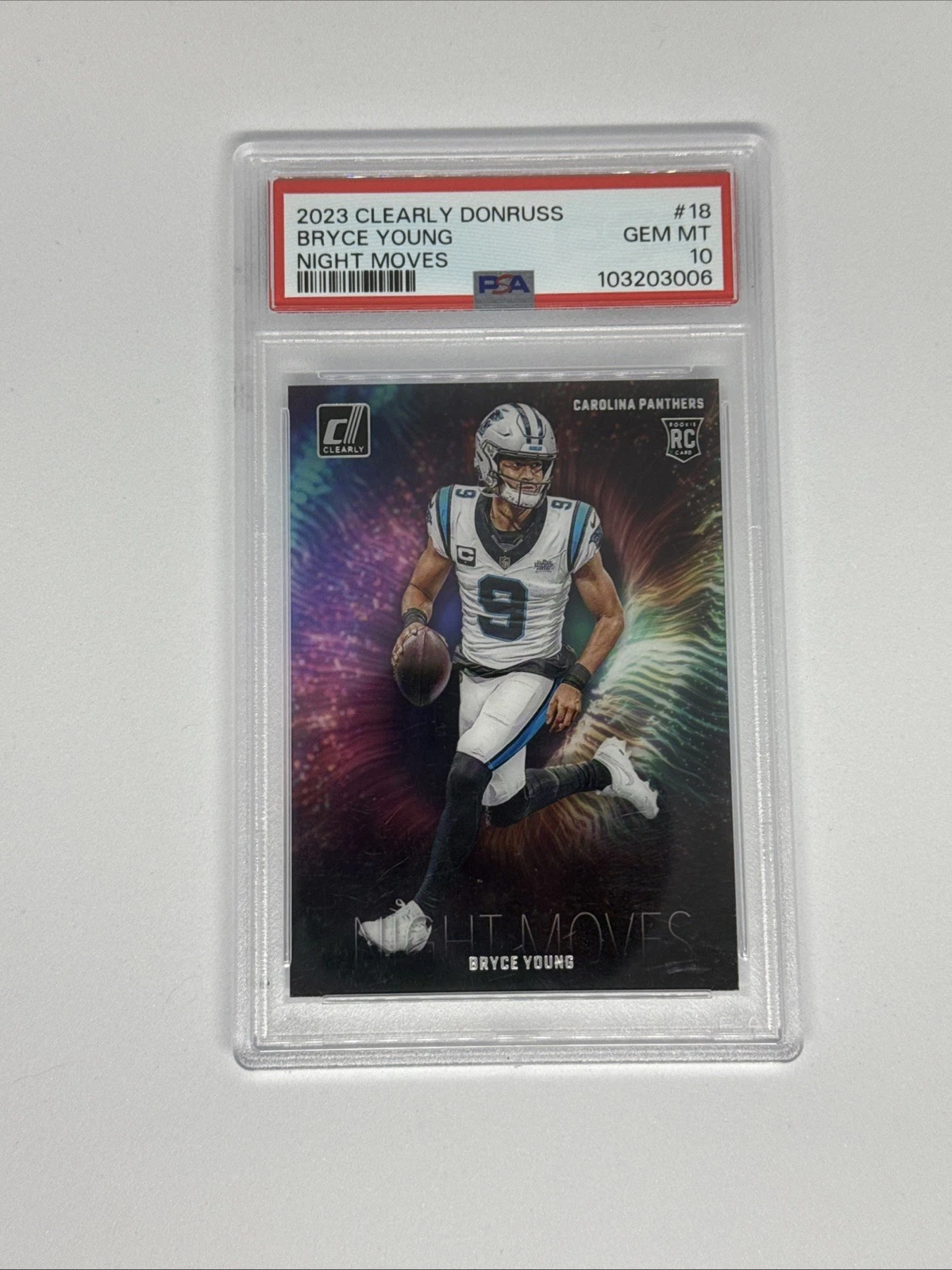 Bryce Young Panini Clearly Donruss Night Moves #18 Base