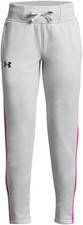 Under Armour Girls Armour Fleece Pants, 016 Halo Gray Large Heather / / Rebel
