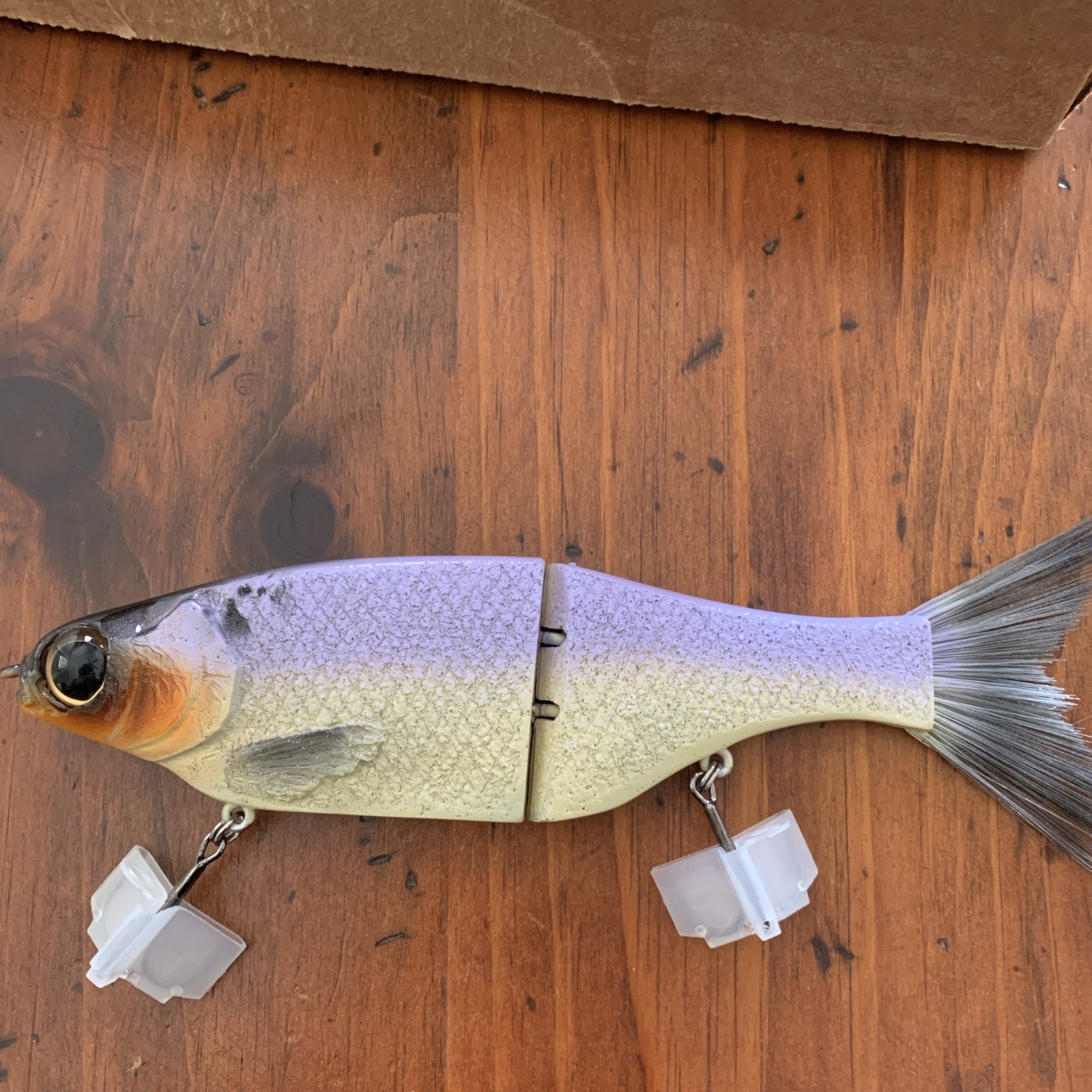 KGB Swimbaits Chad Shad TSG 9in Table Rock Bone Glidebait near mint lite use   - Image 4