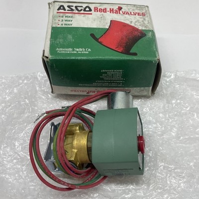 ASCO / RED HAT  8262G13 1/4  2-Way Brass Solenoid Valve Normally Closed 40-50PSI