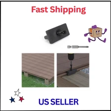 200PCS Hidden Deck Fasteners for Composite Decking with Metal Screws